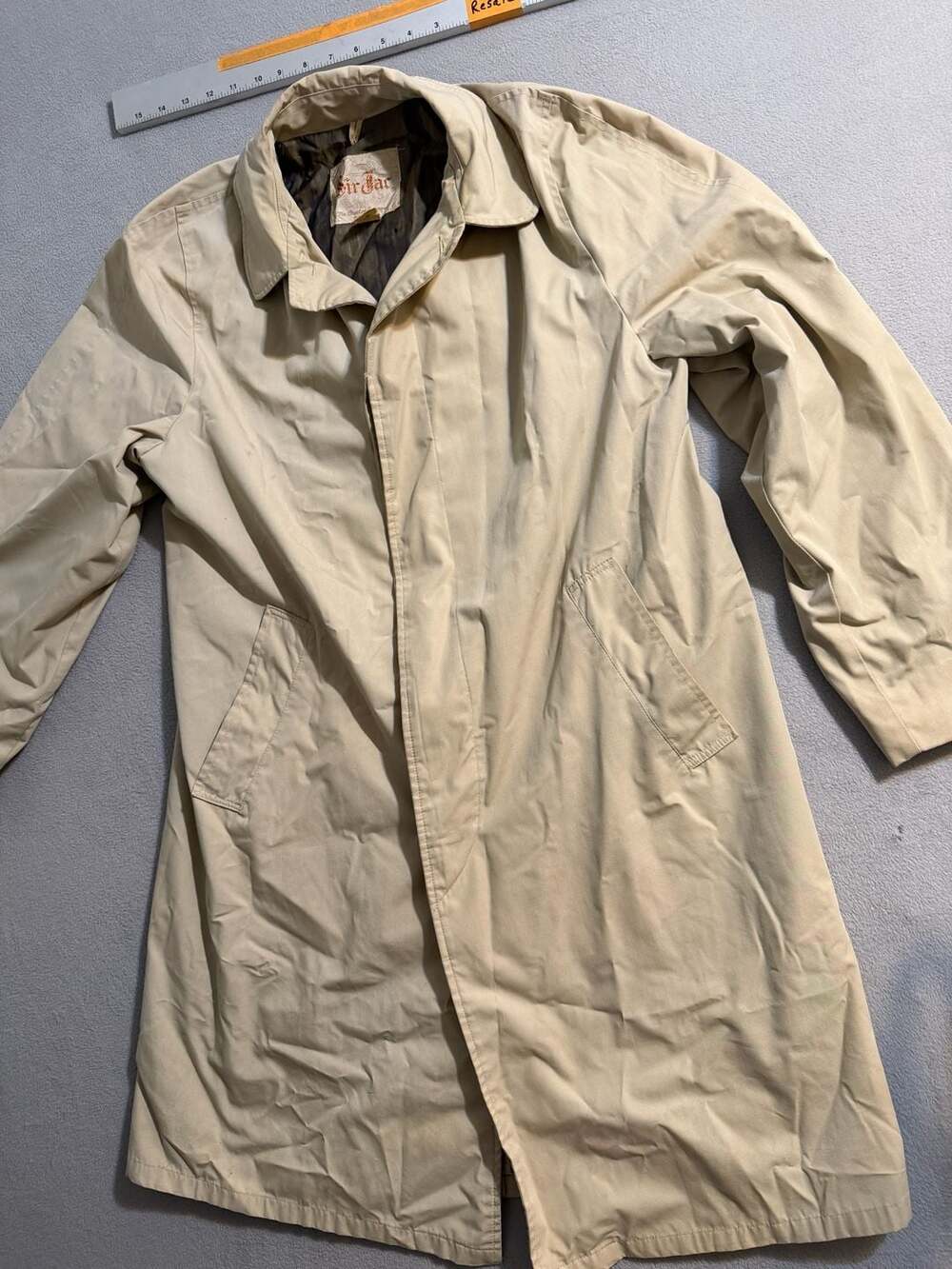 Vintage Sir Jac The Crest of Outerwear Beige Trench Coat